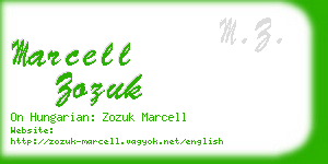 marcell zozuk business card